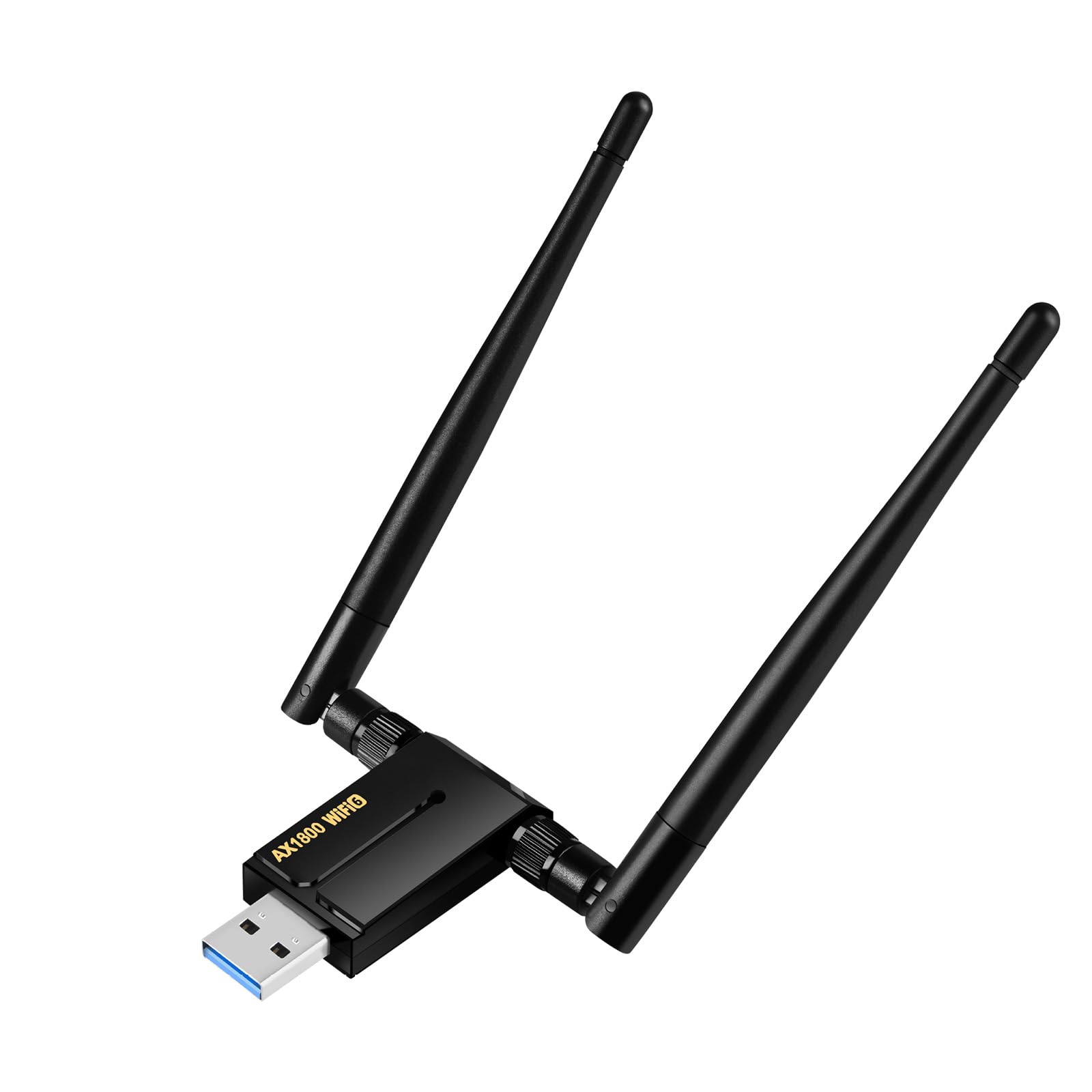 Usb Wifi Adapter For Pc   1800Mbps Usb 3.0 Wifi 6 Adapter For Desktop Pc Laptop With 2.4G/5G Dual 5Dbi Antennas, Wireless Networ